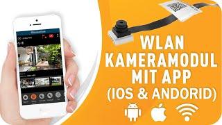 Spionagekamera Module mit App weltweit WLAN Zugriff IP Mini Spion Kamera