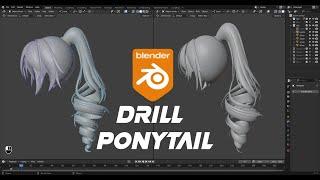 How to make Anime Drill Ponytail Modeling