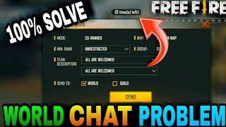 WORLD CHAT PROBLEM/FREE FIRE | GUILD ROOM CARD ×××××××9643/CREATE  GOOD CREATE ...