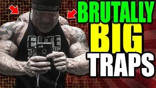 Brutally BIG Traps Gym Edition #bodybuilding #workout