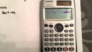 How to factor a difference of squares using a calculator (Casio fx-991ES)