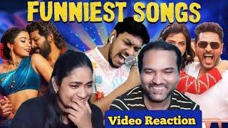 Funniest Songs & Tamil Remake Songs Troll | Empty Hand Video Reaction | Tamil Couple Reaction