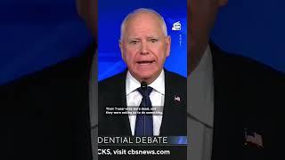 Tim Walz Reveals During Debate His Son Witnessed a Shooting