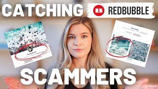 Catching and Reporting My Redbubble Copycats | How to Report Stolen/Copyright Designs on Redbubble!