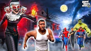 Franklin Fight With Evil Nun 2 For Save Avengers in gtav | GTAV Avengers | Evil Nun 2