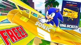 *NEW* UNLOCK A GOLDEN TORNADO FOR FREE! (SONIC SPEED SIMULATOR)