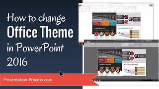 How to change Office Theme in PowerPoint 2016