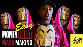 How to Make MONEY HEIST Mask |  सबसे आसान तरीका है | Must watch