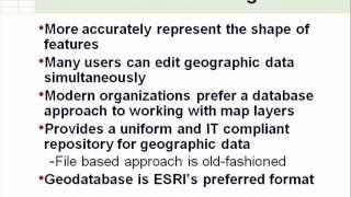 A Word on Geodatabases