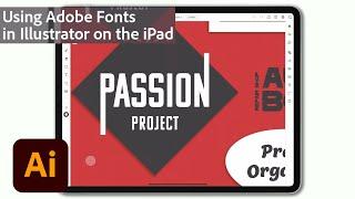 Using Adobe Fonts in Illustrator on the iPad | Adobe Creative Cloud