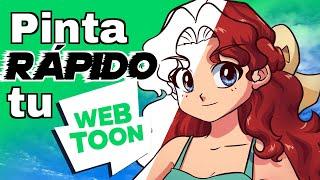 CÓMO Pintar RÁPIDO tu CÓMIC para WEBTOON 