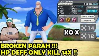 BROKEN !!! GARP BUILD HP DEFF MODE TANKER - ONE PIECE BOUNTY RUSH