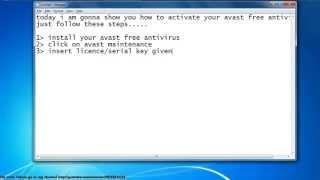 100% working avast free antivirus serial key upto 2038.mp4