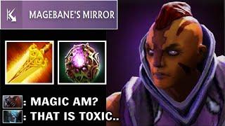 MAGEBANE'S MIRROR + Octarine Anti-Mage is TOXIC! Non-Stop Spell Refrect Imba Magic Build WTF Dota 2