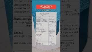 Know these ACT SAT math formulas  #sat #act #math #formulas #actmath #satmath #highschoolmath