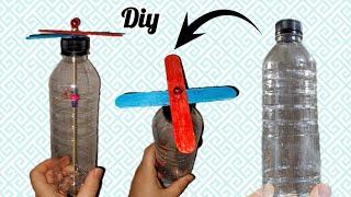 Make a beautiful and practical craft in just two minutes with a plastic can!#DiY#Handmade_fan#carfts