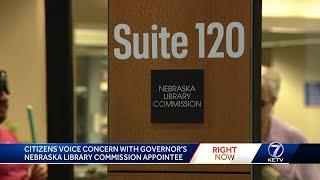 Citizens voice concerns about new Nebraska Library Commission member