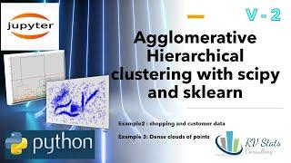 V-2: Hierarchical clustering with Python: sklearn, scipy | data analysis | Unsupervised | Discovery