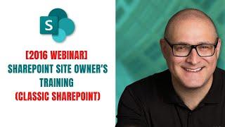 SharePoint Power User/Site Owner Training