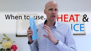 When to use a hot or cold pack for back pain relief, neck pain & sore muscles.