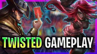 FAKER CRAZY TWISTED FATE BACKDOOR! - T1 Faker Plays Twisted Fate Mid vs katarina!