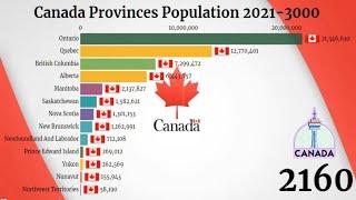 Top Provinces Population in Canada 2021 - 3000 | Futuristic Provinces Population