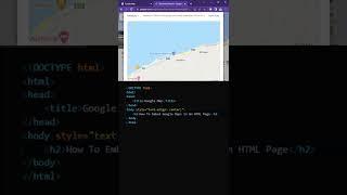 HTML, How To Embed Google Maps with a Marker In An HTML Page