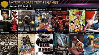 Latest Update | Test 15 Games | Aethersx2 mmj2 Emulator on android.