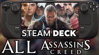 EVERY Assassin's Creed On LCD Steam Deck Is Amazing! Can we 60 FPS? - Franchise Test