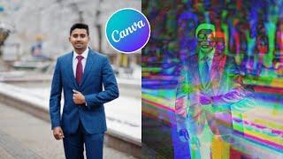 How to Create  a Glitch Effect in Canva in 2024