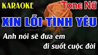 Xin Lỗi Tình Yêu Karaoke Tone Nữ Karaoke Đăng Khôi - Beat Mới