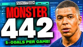 This MONSTER 4-4-2 FM24 Tactic Scores 5+ Goals Per Game! | Football Manager 2024