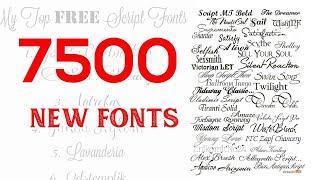 New Style fonts 7500  Free Download
