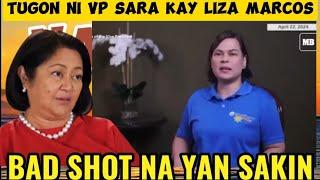 Pahayag Ni VP SARA TUNGKOL sa mga sinabi ni Liza Marcos