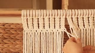 How to make a Macrame Curtain.