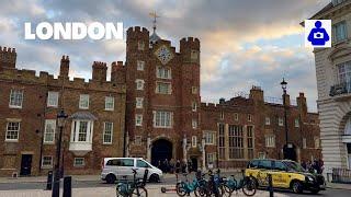 London Autumn Walk  Westminster Cathedral, Buckingham Palace to SOHO | Central London Walking Tour