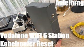 Vodafone WIFI 6 Station Kabelrouter Reset - Kabelmoden auf Werkseinstellungen zurücksetzen Anleitung