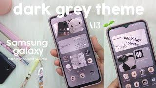 make your Android phone aesthetic| dark grey theme | Samsung a13 aesthetic