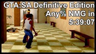 GTA:SA Definitive Edition Any% NMG Speedrun in 5:39:07