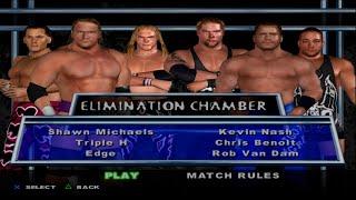 WWE SmackDown! HCTP - ShawnMichaels,TripleH,Edge,KevinNash,ChrisBenoit,RVD (ELIMINATION CHAMBER)