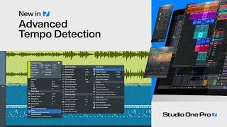 Advanced Tempo Detection | New in Studio One Pro 7 | PreSonus