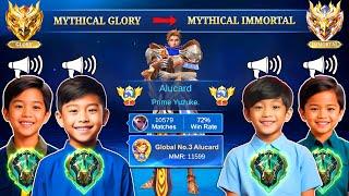 REACHING MYTHIC IMMORTAL CHALLENGE with 4 EPIC KIDS ON MIC | POSSIBLE or NOT?! 