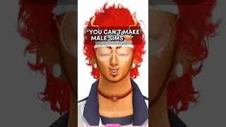 can i make male sims?  #thesims4 #shorts | the sims 4