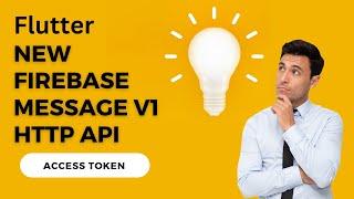 How to get Access Token in new Firebase Cloud Messaging V1 HTTP API | Flutter speed code | Part 1