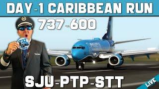 The Most Realistic Virtual Airline for Flight Simulator | Leg-2-3 |SJU-PTP-STT