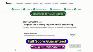 English Skills Test on Fiverr 2022