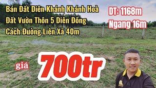 Bán Đất Diên Khánh Khánh Hòa|Bán Đất Thôn 5 Diên Đồng Diên Khánh|Nha Trang Nhà Đất Khánh Hòa