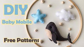 Sea DIY Baby Mobile FREE Patterns   ⭐  ️  ️ – Step by Step Tutorial