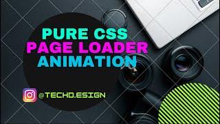 Page Loader in HTML CSS: How to make Animated Page Loader using HTML CSS | CSS Spinner Animation
