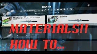 Warframe : Rare Materials : How to : VictoryV5